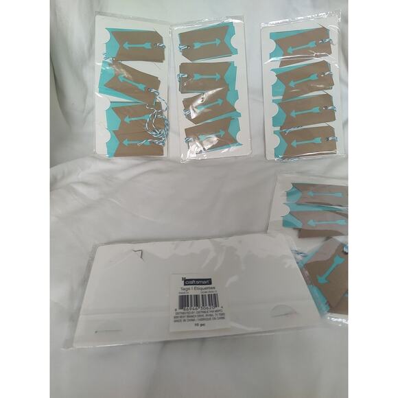 Craft Smart Arrow Tags Paper Craft Gifts Scrapbooking Purple Pink Blue - Picture 8 of 8